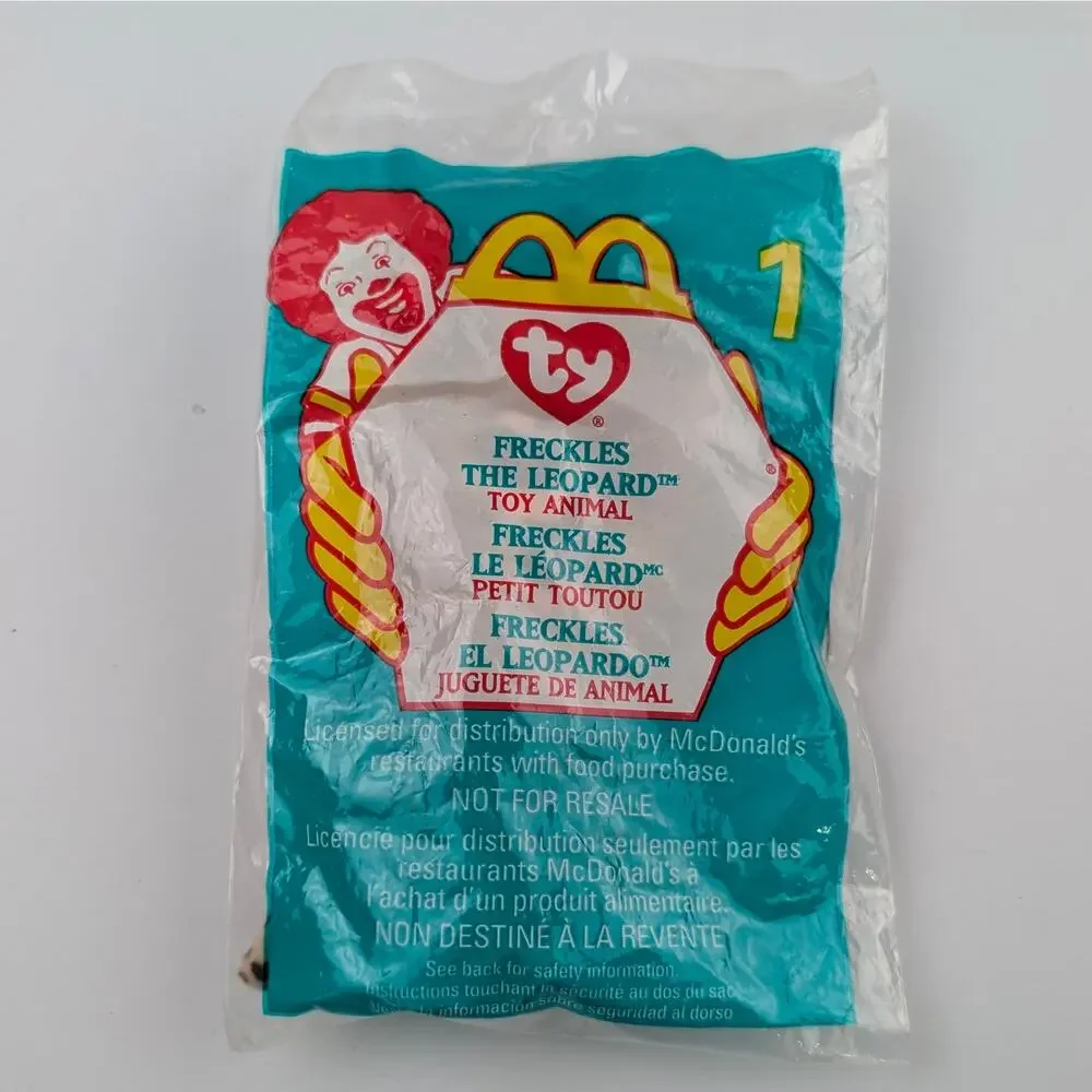 7 Sealed McDonald's TY Teenie Beanie Babies 1998-2000 Mixed Lot